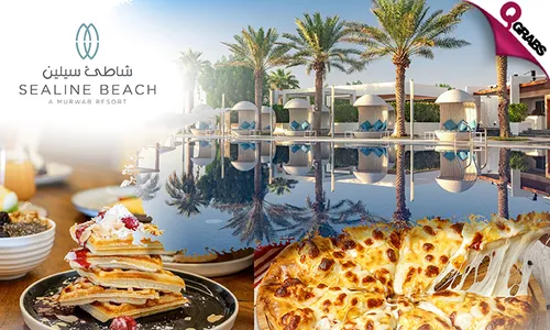 Pool & Beach Access with International Breakfast OR Dinner Buffet OR Italian Set Menu at Sealine Beach Resort!